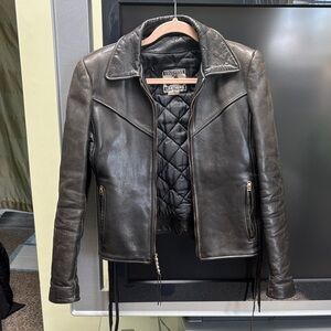 California Creations Women's Black Leather Jacket